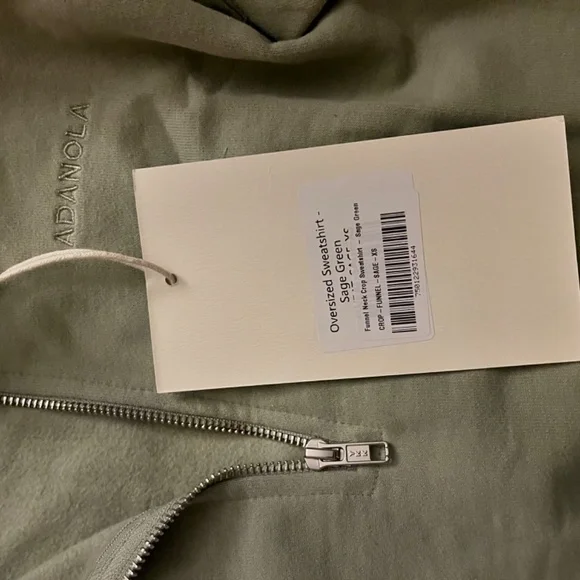 Adanola Sage Green sweatpants and half zip - Picture 4 of 5